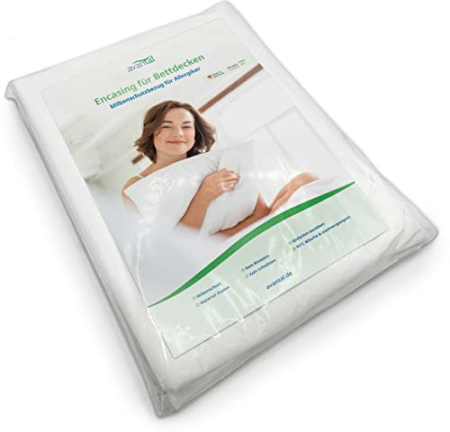 avantal® Milbenschutz Deckenbezug 140x200 cm | Milbenbettwäsche | Encasing | | Anti-Milben Bettwäsche | Milbenkotdicht | Hochwertiger Milbenschutz