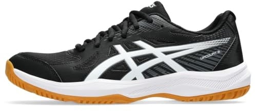 ASICS Herren Upcourt 6 Volleyballschuhe, Schwarz/Weiß, 42.5 EU