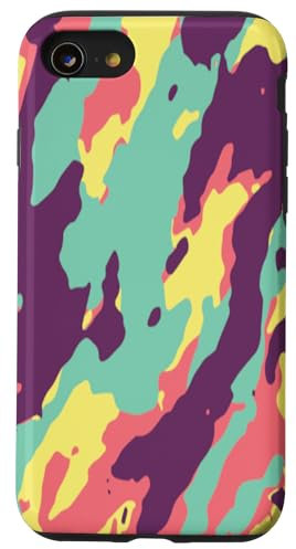 Hülle für iPhone SE (2020) / 7 / 8 Camouflage Muster Handyhülle