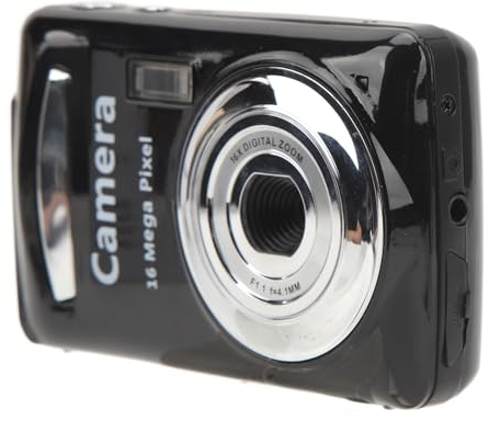 Dpofirs Appareil Photo Numérique Zoom 16x pour Adolescents, Petite Caméra Vidéo Portable Compacte HD 1080p pour Photographie Débutante, Microphone Intégré
