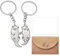 Ruzister 1 paire de porte-clés loutres en métal avec motif de loutre pour amis et couples, porte-clés de voiture, accessoires de sac