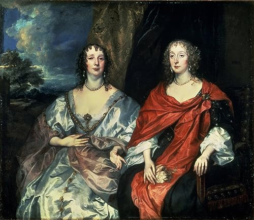 PSVDCTOO Vintage Leinwand Kunstdruck Bilder auf Leinwand Ein Dalkieth und Lady Kirk vonVan Dyck Wandbild Kunstdruck für Home Dekoration 60x90cm
