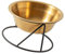 Levemolo Stainless Steel Pet Bowl Raised Cat Dish for Easy Eating Unique Design Non-slip Base for Cat Food Water Feeder