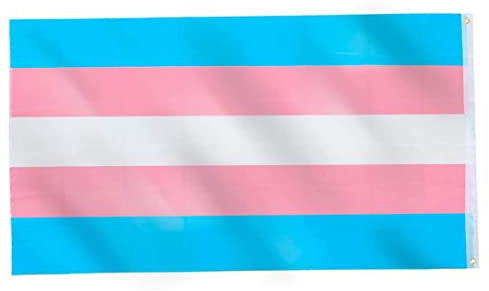 Naisicatar Flag LGBT, Bandiera Bandiera Transgender Bandiera di Genere Bandiere LGBT con Strisce Colorate Bianche Rosso Chiaro 90x150cm 90x150cm