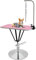 Höhenverstellbar Trimmtisch für Hunde, Schertisch mit Galgen hydraulisch Tierpflegetisch für Hunde Katze, Max. Tragelast 100 kg, Rosa