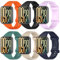BDIG 6 pezzi Silicone Sport cinturino compatibile con Xiaomi Smart Band 9 Pro/8 Pro donne uomini, braccialetti cinturino di ricambio morbido compatibile con Xiaomi Smart Band 8 Pro