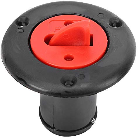 ABS Plastic Boat Deck Fill Filler Port Gas Fuel Tank with Key Cap Yacht Motor Homes (Negro)