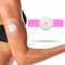 60Pack Freestyle Libre 2 Plus Sensor Covers Waterproof CGM Overpatch Tape，Transparent Adhesive Patches, Pink