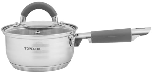 Stielkasserolle Edelstahl 14cm Kasserolle Milchtopf Stieltopf Kochtopf Induktion 14cm
