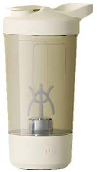 WAZUBC Shaker elettrico per proteine, 400 ml, portatile, automatico, per frullati proteici e frullati sostitutivi dei pasti
