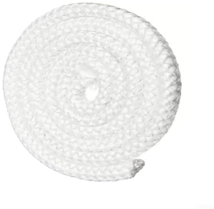 Stove door gasket sealing cord fiberglass round oven seal with for chimneys, industrial ovens, boilers, wood and pellet stove doors (2.5m*8mm)