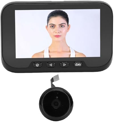 Luocute Peephole Camera, 4.5 Inch HD Display 1080P Video Door Viewer with 135 Degree Wide Angle PIR Motion Detection Night for Home Security