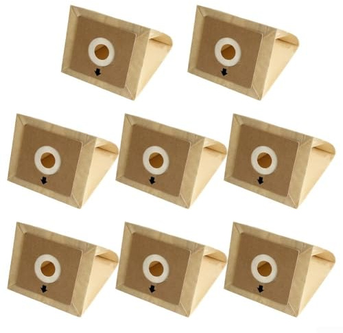 Lot de 8 sacs d'aspirateur en papier résistant pour aspirateur Bush VCB35B15C1J7W-70 compatibles avec VYTRONIX RBC02 BC402 BC501 Argos VC401 VC402 VC06