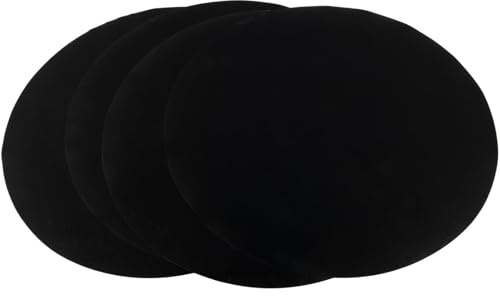 EasyByMall Lot de 4 tapis de barbecue ronds et carrés anti-adhésifs de 40 cm, feuille de cuisson réutilisable en fibre de verre pour four électrique à gaz, charbon de bois