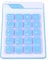 KALEA-INFORMATIQUE Pavé numérique additionnel USB en Silicone, avec Clavier 19 Touches. Coloris Bleu, résiste aux Projections d'eau. avec Cordon rétractable
