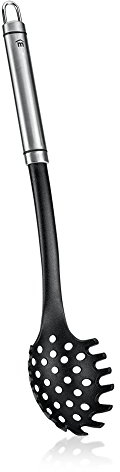 Metaltex Cuchara Spaghetti Nylon/INOX 'Triunfo', Negro, Estandar