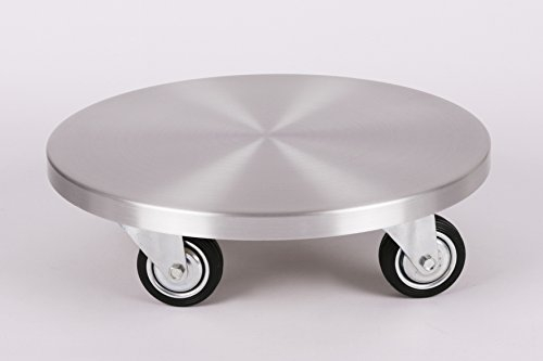 Möbelroller/Pflanzenroller (Profi) Ø 30 cm, ALU, 200kg, große rollen, Marke: Szagato, Made in Germany (Design-Pflanzenroller Transportroller Rollbrett)