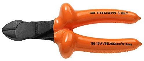 Facom 192.14AVSE - Pince Coupante Diagonale Isolée 1000V Série VSE Pour Fil Dur - 145mm