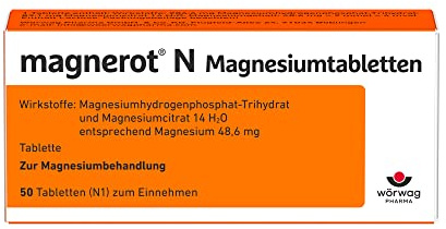 magnerot® N Magnesiumtabletten – 48,6 mg Magnesium, 50 Stk.