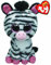 TY 36717 36717-Izzy-Zebra mit Glitzeraugen, rosa glitzernde Ohren und Füße, 15 cm