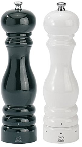 Set Peugeot Paris Pfefferm?hle und Salzm?hle u-select schwarz/wei? 22 cm