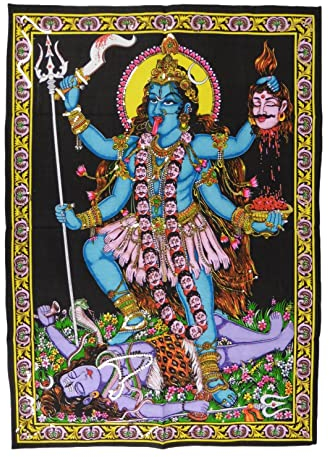 Indischer Wandbehang, Motiv: Kali