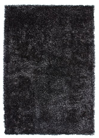 Kayoom Teppich Diamond 700 Anthrazit Anthrazit 240cm x 330cm 100% Polyester