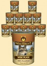 Warnicks Tierfutterservice Wolfsblut Wide Plain Pure 12 x 395 g Nassfutter für Hunde mit Pferdefleisch 4.74 Kilogramm