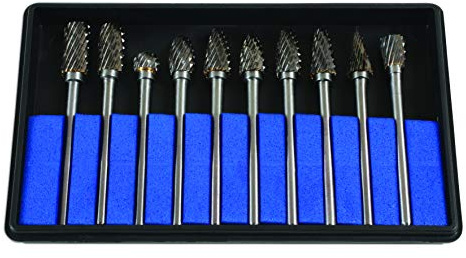 Laser 6989 Tungsten Carbide Burr Set 10pc