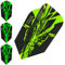 Harrows Rapide X Dart-Flights, 100 Mikron, schmal, 10 Sets (30 Stück) (grün)