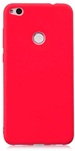 Cuzz - Carcasa para Huawei P8 Lite (2017)+(1 pieza protector de pantalla de cristal templado)color sólido Premium flexible flexible de silicona TPU funda delgada ultra ligera antideslizante antigolpes