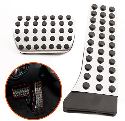 2Pcs Auto Gas Kraftstoff Bremse Pedal für Benz C GLC GLK SLK E Klasse W205 X253 W213 2016-2019 No-Drilling AT Autozubehör
