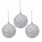 SUPVOX 3 Stück Weihnachtskugel Ornamente Strass Kristall Weihnachtsbaum Kugeln Weihnachtskugeln Hängende Weihnachtsbaum Dekorationen Urlaub Party Supplies 8 cm (Silber)