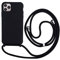 ANGNI Handykette Hülle für iPhone 11 Pro Hülle Necklace Hülle mit Kordel zum Umhängen Silikon Handy Schutzhülle mit Band - Schnur mit Case zum umhängen -Schwarz