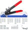 ESYNiC Kit Rivettatrice Professionale con 86pz Rivetti Dadi M3 M4 M5 M6 M8 Pinza Pistola Manuale a Rivetti Filettati Risparmio di Manodopera per Riparazione Auto Rimorchi Mobili - Rosso
