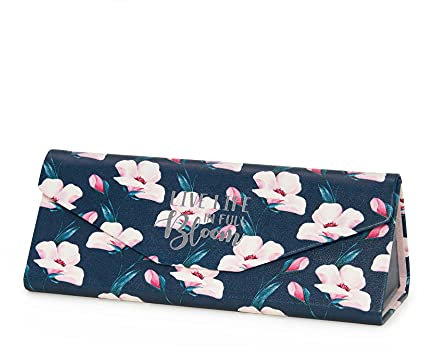 Legami - Custodia Portaocchiali Pieghevole, See You Soon, 16,2x6,8 cm, Tema Flowerbloom, da Vuota si Può Riporla Completamente Appiattita, Interno in Velluto