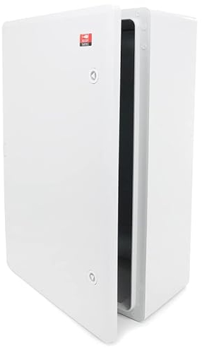 KOOP Elektro Armoire de distribution ABS - Armoire électrique avec verrouillage - Porte avec joint circonférentiel - 400 x 600 x 200 mm - Boîtier industriel IP65 avec plaque de montage galvanisée