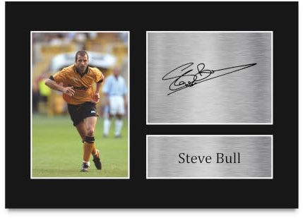HWC Trading A4 Steve Bull Gifts Autogramm-Bild für Fans und Fans – A4