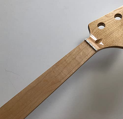 NC 4-saitiger E-Bass-Gitarrenhals, 20 Bünde, 86,4 cm, Griffbrett aus Ahorn, 38 mm Sattel, glänzend