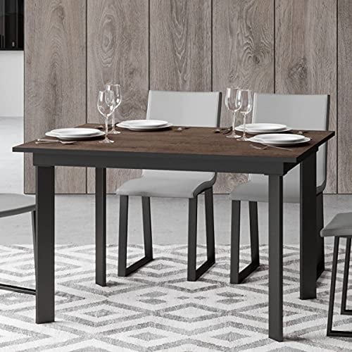 Itamoby, Cumar Ausziehtisch Walnuss 90x120 länglich 180