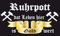 U24 Flagge Fahne Ruhrpott dat Leben hier is Gold wert 90 x 150 cm