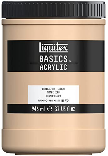 Liquitex Basics Acrylique Pot 946 ml Titane Ecru ROW