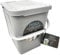 Ecoplast Cubo de basura Pure 10 l con filtro para pañales y orgánico/hielo