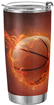 JUMBEAR Bicchiere con coperchio e cannuccia, 600 ml, in acciaio inox, sottovuoto, per acqua e caffè, a prova di fuoriuscite, per bevande calde e fredde