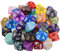 SIQUK 42 Stück Polyedrisch Würfel Set 10 Seitige Bunt Spiel D10 für DND MPG MTG Dungeons und Dragons