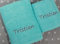Generisch Personalisiertes Handtuch (Aqua Blue, 2-TLG. - 70x140 cm + 50x100 cm)