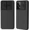 XTCASE Funda para Xiaomi Redmi Note 12 Pro/Poco X5 Pro 5G, Protección de la cámara Carcasa Cubierta de cámara Deslizante Ultra Delgado Rígida PC Anti-Choque Anti-arañazos Proteger Caso, Negro