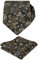 Alizeal Herren-Krawatte mit Blumenmuster, mit Einstecktuch, stilvoll, einzigartig, für Business, Hochzeit, Party, 109 - Schwarz + Braun, Einheitsgröße