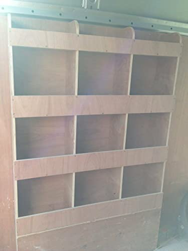 Fully Assembled Van Shelving Racking to fit Peugeot Boxer Wheel Arch Plywood System Tool Storage Unit UK