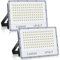 ANNIFUNLY 2 PCS Projecteur LED Extérieur, Projecteur Exterieur LED 100W 10000LM, Puissant Spot LED Extérieur 6500K, IP67 Etanche Eclairage Extérieur Blanc Froid pour Cour, Jardin, Garage